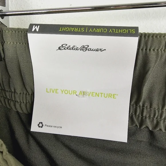 Eddie Bauer Olive Green Slightly Curvy Straight Spindrift UPF 50+ Skort NWT - Picture 5 of 8